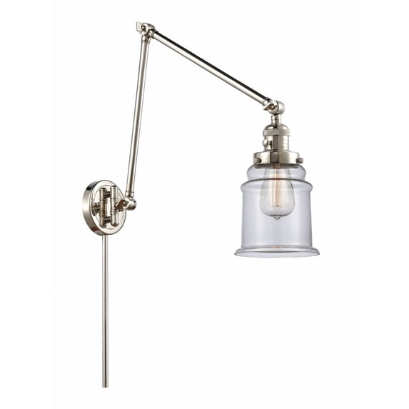 Innovations Lighting - Canton - 1 Light Double Extension Swing Arm Wall Sconce