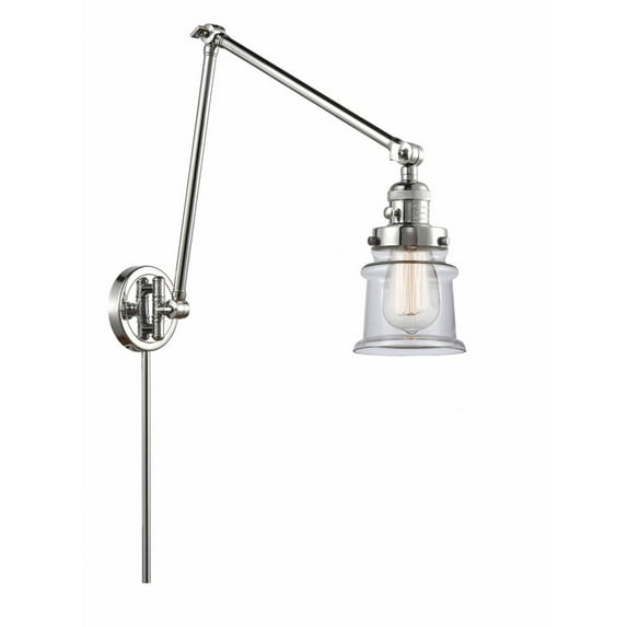 Innovations Lighting - Canton - 1 Light Double Extension Swing Arm Wall Sconce