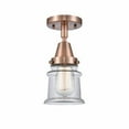 thumbnail image 1 of Innovations Lighting - Canton-1 Light Flush Mount in Industrial Style   Antique, 1 of 1