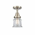 thumbnail image 1 of Innovations Lighting - Canton-1 Light Flush Mount in Industrial Style   Brushed, 1 of 1