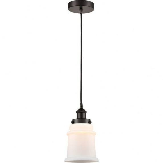 616-1PH-OB-G181 Innovations Lighting Canton - 1 Light Mini Pendant In Industrial Style-10 Inches Tall and 6 Inches Wide-Oil Rubbed Bronze Finish-Matte