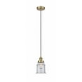 thumbnail image 1 of 616-1PH-AB-G184-Innovations Lighting-Canton - 1 Light Mini Pendant In Industrial Style-11 Inches Tall and 6 Inches Wide-Antique Brass Finish-Seedy, 1 of 7