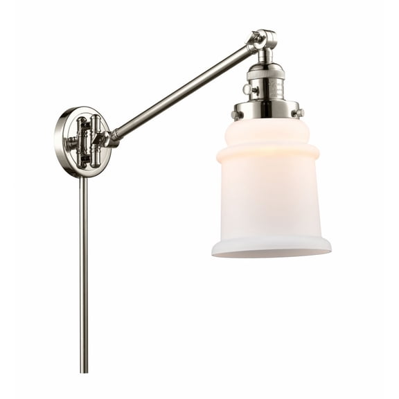 Innovations Lighting - Canton - 1 Light Swing Arm Wall Sconce In Industrial