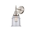 thumbnail image 1 of 447-1W-SN-G184 Innovations Lighting Canton - 1 Light Wall Sconce-12.5 Inches Tall and 6 Inches Wide-Satin Nickel Finish-Seedy Glass Color, 1 of 3