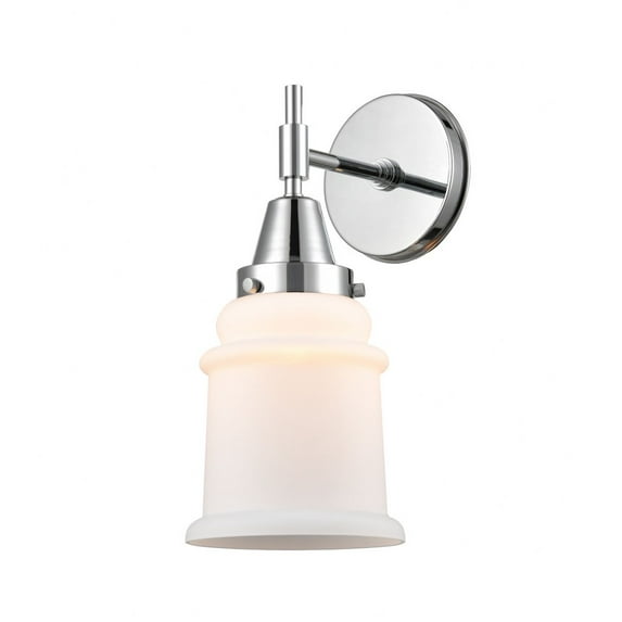 447-1W-PC-G181 Innovations Lighting Canton - 1 Light Wall Sconce-12.5 Inches Tall and 6 Inches Wide-Polished Chrome Finish-Matte White Glass Color