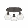 thumbnail image 1 of Innovations Lighting  Canton - 3 Light 18" Flush Mount Oil Rubbed Bronze/Seedy, 1 of 5