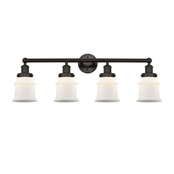 616-4W-OB-G181S Innovations Lighting Canton - 4 Light Bath Vanity In Modern Style-11 Inches Tall and 32.25 Inches Wide-Oil Rubbed Bronze Finish-Matte