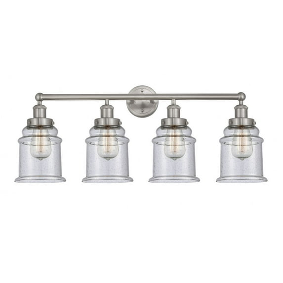 616-4W-SN-G184 Innovations Lighting Canton - 4 Light Bath Vanity In Modern Style-12.75 Inches Tall and 33 Inches Wide-Brushed Satin Nickel