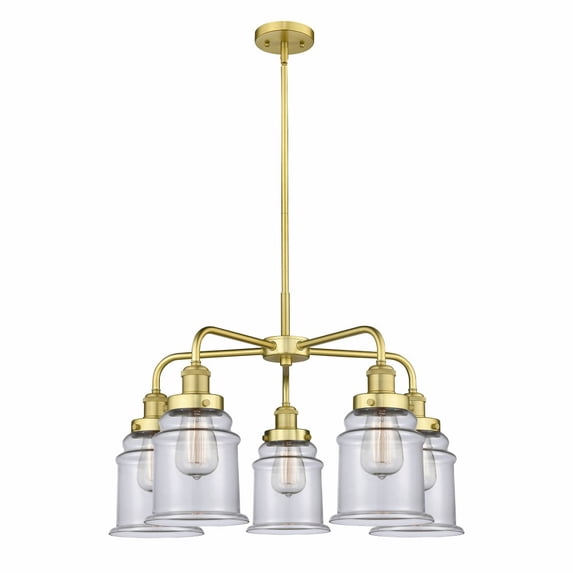 Innovations Lighting - Canton - 5 Light Stem Hung Chandelier In Industrial