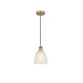 thumbnail image 1 of 616-1P-BB-G381-Innovations Lighting-Castile - 1 Light Cord Hung Mini Pendant In Industrial Style-9.75 Inches Tall and 6 Inches Wide-Brushed Brass, 1 of 7