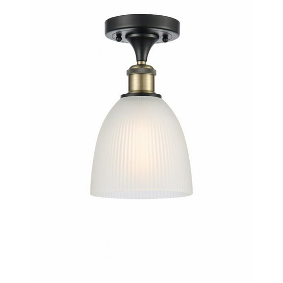 Innovations Lighting - Castile - 1 Light Semi-Flush Mount In Industrial Style-11