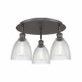 thumbnail image 1 of Innovations Lighting  Castile - 3 Light 18" Flush Mount Clear/Oil Rubbed Bronze, 1 of 5