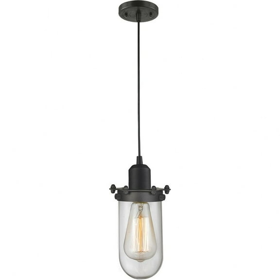 Innovations Lighting - Centri-1 Light Mini Pendant in Industrial Style-4.5