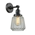 thumbnail image 1 of 203SW-BK-G142 Innovations Lighting Chatham - 1 Light Wall Sconce In Art Deco Style-12 Inches Tall and 7 Inches Wide-Matte Black Finish-Clear Glass, 1 of 3
