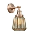 thumbnail image 1 of 203-AC-G146 Innovations Lighting Chatham - 1 Light Wall Sconce In Art Deco Style-12 Inches Tall and 7 Inches Wide-Antique Copper Finish-Mercury Glass, 1 of 2