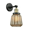 thumbnail image 1 of 203-BAB-G146 Innovations Lighting Chatham - 1 Light Wall Sconce In Art Deco Style-12 Inches Tall and 7 Inches Wide-Black Antique Brass Finish-Mercury, 1 of 2