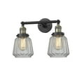 thumbnail image 1 of 208-BAB-G142 Innovations Lighting Chatham - 2 Light Bath Vanity In Art Deco Style-10 Inches Tall and 16 Inches Wide-Black Antique Brass Finish-Clear, 1 of 2