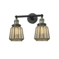 thumbnail image 1 of 208-BAB-G146 Innovations Lighting Chatham - 2 Light Bath Vanity In Art Deco Style-10 Inches Tall and 16 Inches Wide-Black Antique Brass Finish-Mercury, 1 of 2