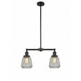 thumbnail image 1 of 209-BK-G142 Innovations Lighting Chatham - 2 Light Island In Art Deco Style-10 Inches Tall and 21 Inches Wide-Matte Black Finish-Clear Glass Color, 1 of 7