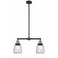 thumbnail image 1 of 209-BAB-G142 Innovations Lighting Chatham - 2 Light Island In Art Deco Style-10 Inches Tall and 21 Inches Wide-Black Antique Brass Finish-Clear Glass, 1 of 7