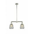 thumbnail image 1 of 209-PN-G142 Innovations Lighting Chatham - 2 Light Island In Art Deco Style-10 Inches Tall and 21 Inches Wide-Polished Nickel Finish-Clear Glass Color, 1 of 7