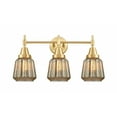 thumbnail image 1 of 447-3W-SG-G146 Innovations Lighting Chatham - 3 Light Bath Vanity-12 Inches Tall and 24.25 Inches Wide-Satin Gold Finish-Mercury Glass Color, 1 of 1