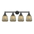 thumbnail image 1 of 616-4W-BK-G146 Innovations Lighting Chatham - 4 Light Bath Vanity In Modern Style-10 Inches Tall and 33.5 Inches Wide-Matte Black Finish-Clear Glass, 1 of 2