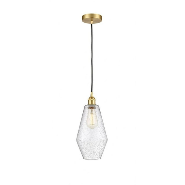 616-1P-SG-G654-7-Innovations Lighting-Cindyrella - 1 Light Mini Pendant In Industrial Style-14.75 Inches Tall and 7 Inches Wide-Satin Gold