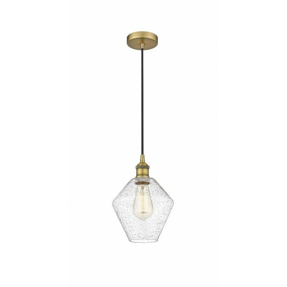 616-1P-BB-G654-8-Innovations Lighting-Cindyrella - 1 Light Mini Pendant In Industrial Style-11.25 Inches Tall and 8 Inches Wide-Brushed Brass