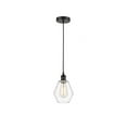 thumbnail image 1 of 616-1P-BK-G652-6-Innovations Lighting-Cindyrella - 1 Light Mini Pendant In Industrial Style-10.25 Inches Tall and 6 Inches Wide-Matte Black, 1 of 7