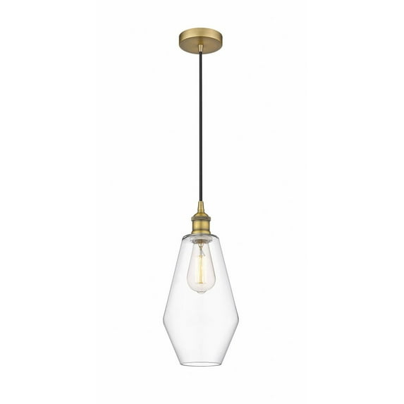 616-1P-BB-G652-7 Innovations Lighting Cindyrella - 1 Light Mini Pendant In Industrial Style-14.75 Inches Tall and 7 Inches Wide-Brushed Brass