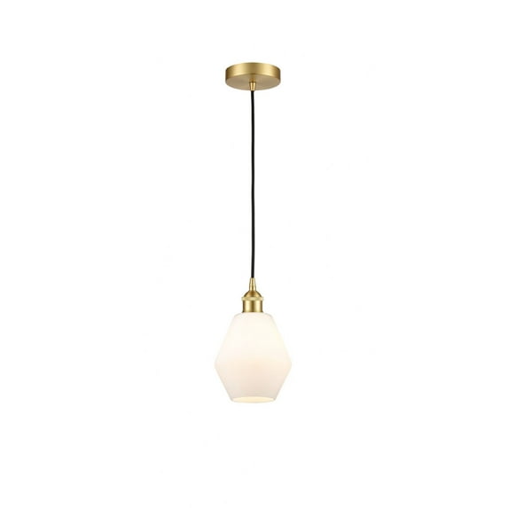 616-1P-SG-G651-6 Innovations Lighting Cindyrella - 1 Light Mini Pendant In Industrial Style-10.25 Inches Tall and 6 Inches Wide-Satin Gold