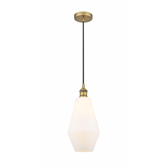 616-1P-BB-G651-7 Innovations Lighting Cindyrella - 1 Light Mini Pendant In Industrial Style-14.75 Inches Tall and 7 Inches Wide-Brushed Brass