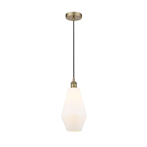 616-1P-AB-G651-7 Innovations Lighting Cindyrella - 1 Light Mini Pendant In Industrial Style-14.75 Inches Tall and 7 Inches Wide-Antique Brass
