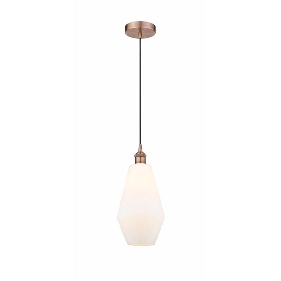 616-1P-AC-G651-7-Innovations Lighting-Cindyrella - 1 Light Mini Pendant In Industrial Style-14.75 Inches Tall and 7 Inches Wide-Antique Copper