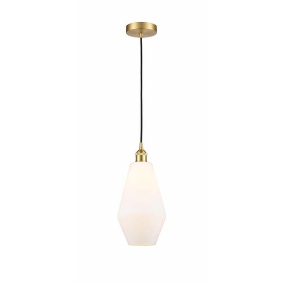 616-1P-SG-G651-7 Innovations Lighting Cindyrella - 1 Light Mini Pendant In Industrial Style-14.75 Inches Tall and 7 Inches Wide-Satin Gold