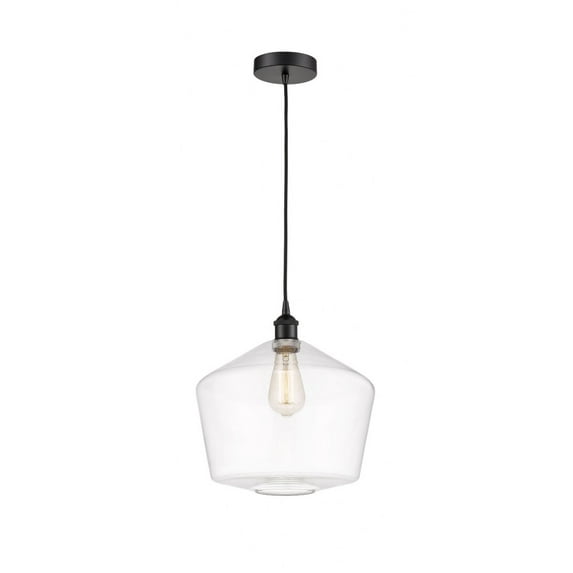 616-1P-BK-G652-12 Innovations Lighting Cindyrella - 1 Light Mini Pendant In Industrial Style-13.75 Inches Tall and 12 Inches Wide-Matte Black