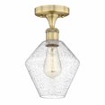 thumbnail image 1 of Innovations Lighting  Cindyrella - 1 Light 8" Semi-Flush Mount Brushed Brass/Seedy, 1 of 5