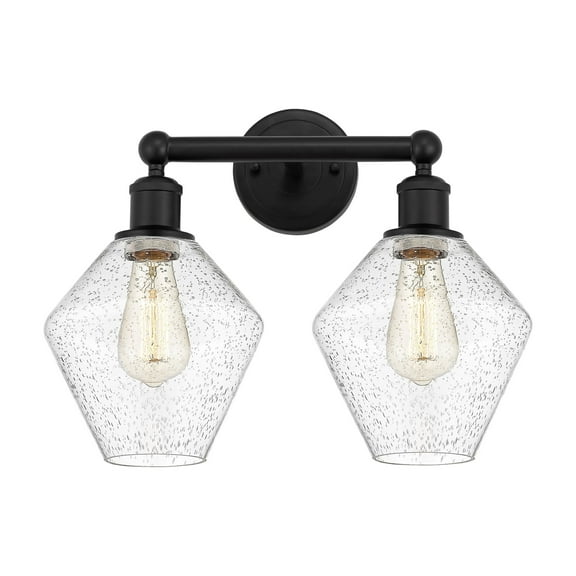 Innovations Lighting  Cindyrella - 2 Light 17" Bath Vanity Light Seedy/Matte Black