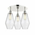 thumbnail image 1 of Innovations Lighting  Cindyrella - 3 Light 19" Flush Mount Polished Nickel/Seedy, 1 of 5