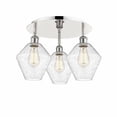 thumbnail image 1 of Innovations Lighting  Cindyrella - 3 Light 20" Flush Mount Polished Nickel/Seedy, 1 of 5
