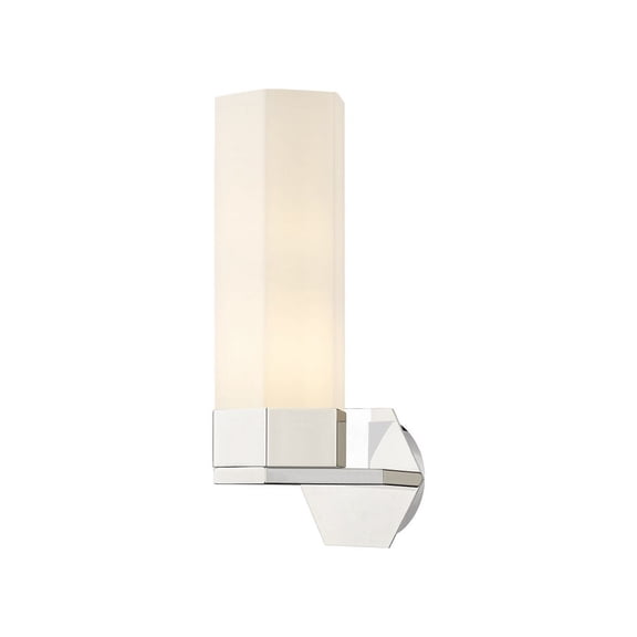 Innovations Lighting  Claverack - 1 Light 14" Wall-Mounted Sconce Polished Nickel/Matte White