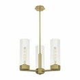 thumbnail image 1 of Innovations Lighting  Claverack - 3 Light 14" Stem Hung Pendant Clear/Brushed Brass, 1 of 5