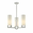 thumbnail image 1 of Innovations Lighting  Claverack - 3 Light 14" Stem Hung Pendant Satin Nickel/Matte White, 1 of 5