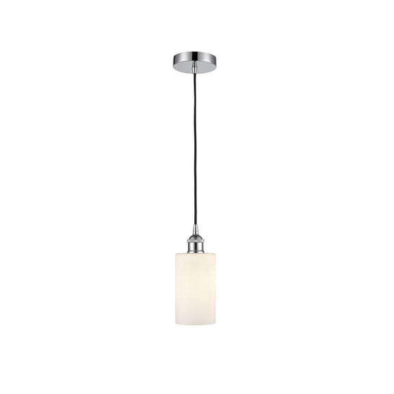 616-1P-PC-G801 Innovations Lighting Clymer - 1 Light Cord Hung Mini Pendant In Modern Style-9.63 Inches Tall and 3.88 Inches Wide-Polished Chrome