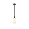 thumbnail image 1 of 616-1P-BK-G801 Innovations Lighting Clymer - 1 Light Cord Hung Mini Pendant In Modern Style-9.63 Inches Tall and 3.88 Inches Wide-Matte Black, 1 of 2