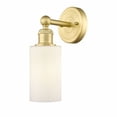 thumbnail image 1 of 616-1W-SG-G801 Innovations Lighting Clymer - 1 Light Wall Sconce In Modern Style-11.38 Inches Tall and 3.88 Inches Wide-Satin Gold Finish-Matte White, 1 of 2