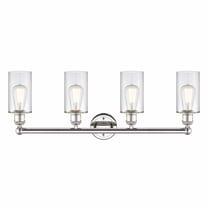 616-4W-PN-G802 Innovations Lighting Clymer - 4 Light Bath Vanity In Modern Style-11.38 Inches Tall and 30.88 Inches Wide-Polished Nickel Finish-Clear