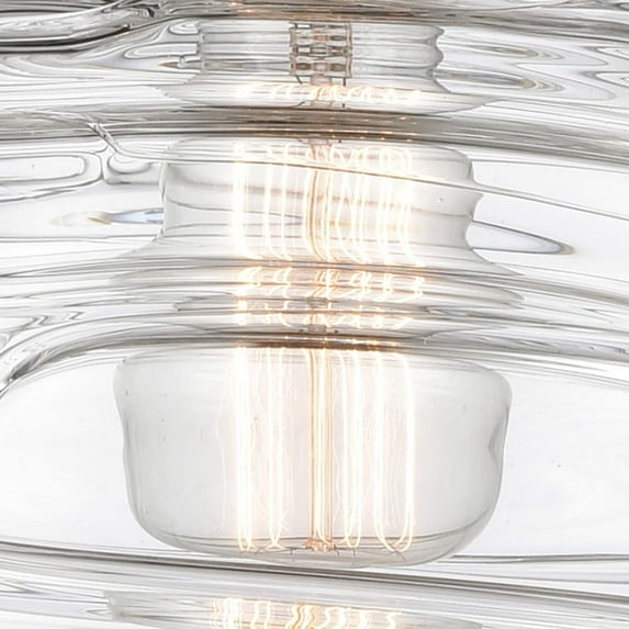 Innovations Lighting Cobbleskill - 1 Light 9" Cord Hung Mini Pendant Deco Swirl/Matte Black