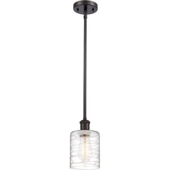 516-1S-OB-G1113 Innovations Lighting Cobbleskill - 1 Light Mini Pendant In Art Nouveau Style-8 Inches Tall and 5 Inches Wide-Oil Rubbed Bronze